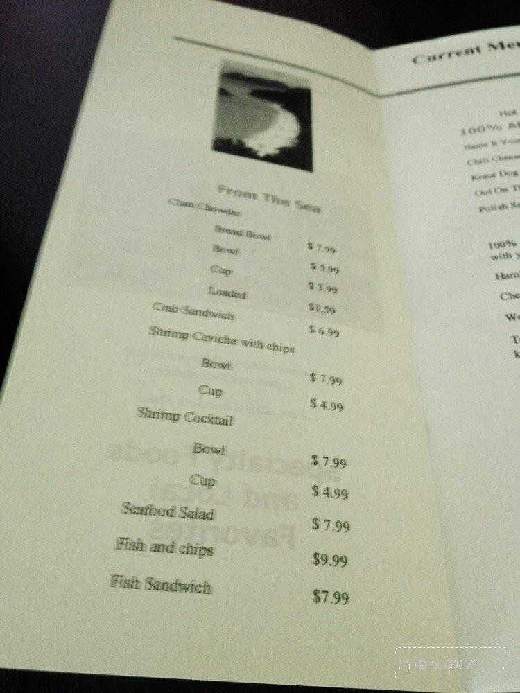 At the Pier - Merced, CA menu_pic