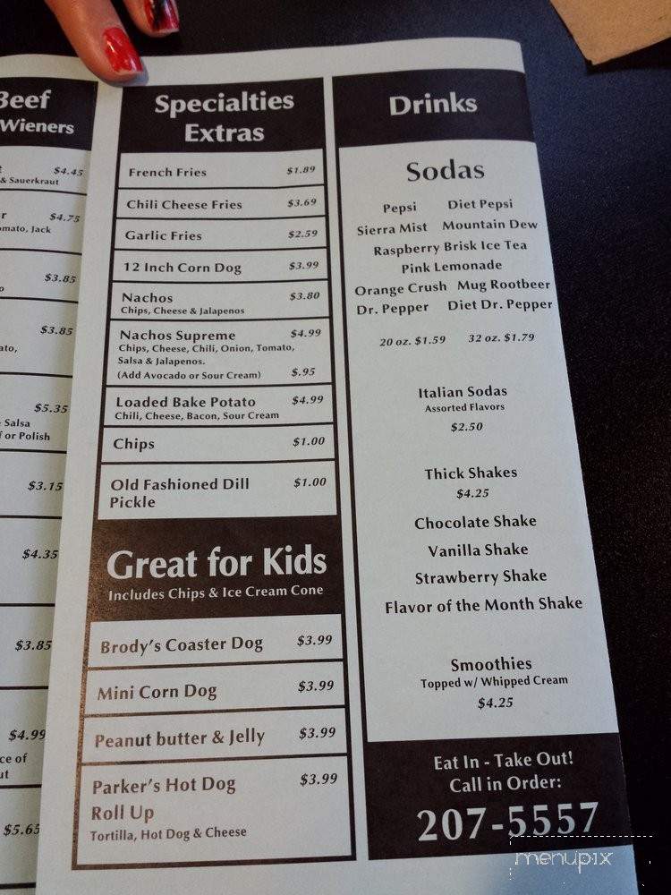 At the Pier - Merced, CA menu_pic