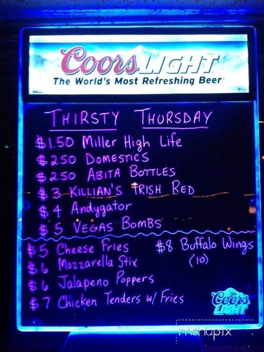 J B's Bar & Grill - Metairie, LA menu_pic