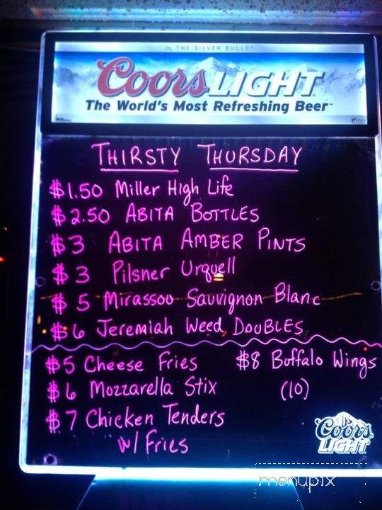 J B's Bar & Grill - Metairie, LA menu_pic