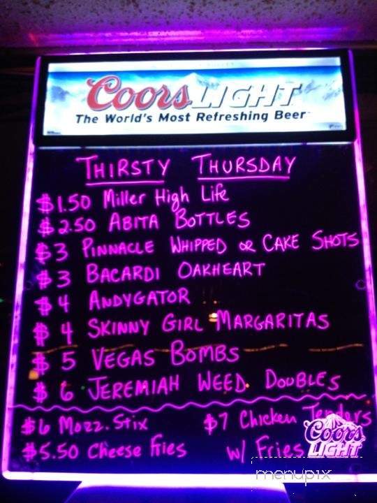 J B's Bar & Grill - Metairie, LA menu_pic