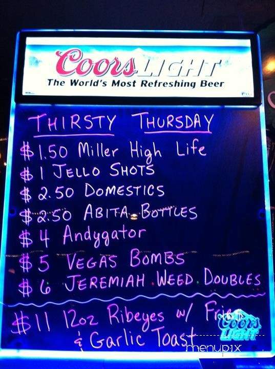 J B's Bar & Grill - Metairie, LA menu_pic