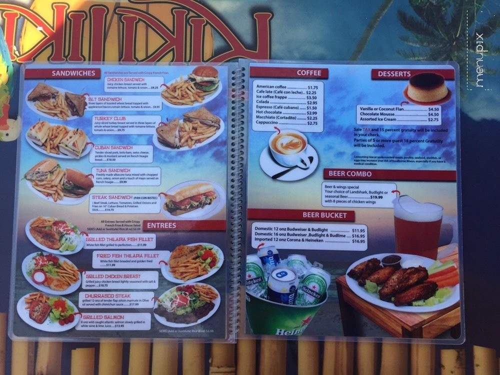 Ricky Tiki Bar & Grill - Miami Beach, FL menu_pic