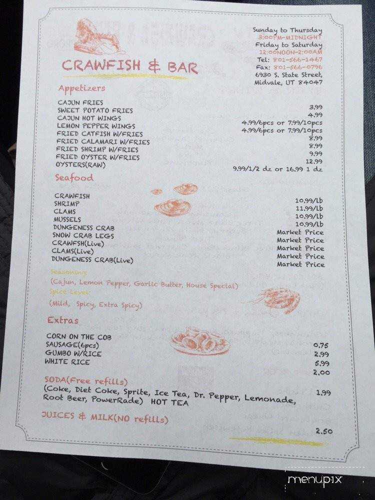 Ktv Crawfish & Bar - Midvale, UT menu_pic