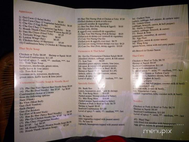 Pho Thap Ba - Milwaukie, OR menu_pic