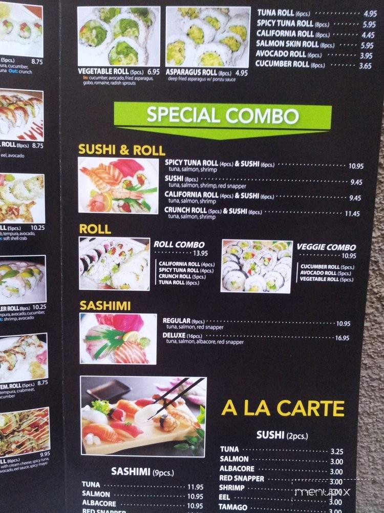 Sushi & Roll - Mission Viejo, CA menu_pic