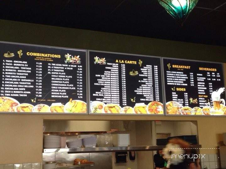 Ticos Tacos - Monterey, CA menu_pic