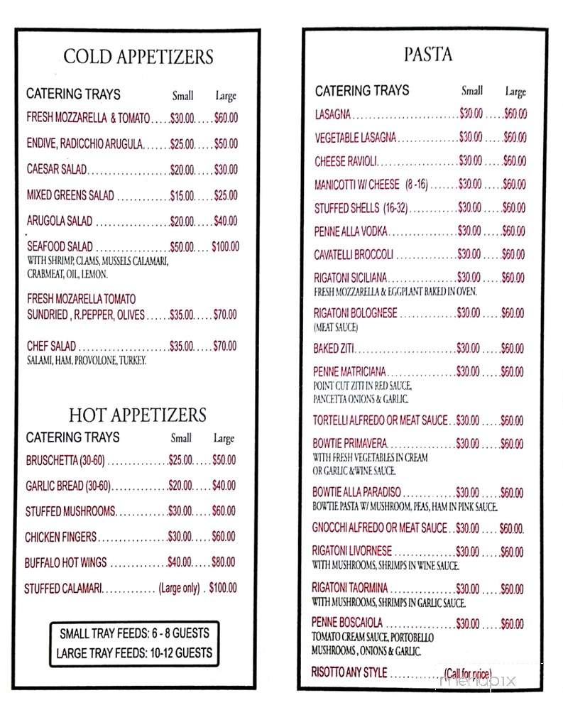 Paradiso Empire Deli & Cafe - Moonachie, NJ menu_pic