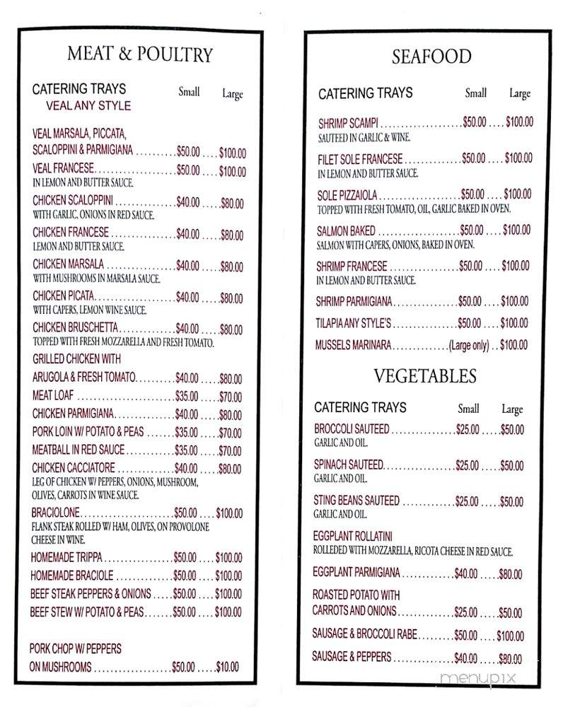 Paradiso Empire Deli & Cafe - Moonachie, NJ menu_pic