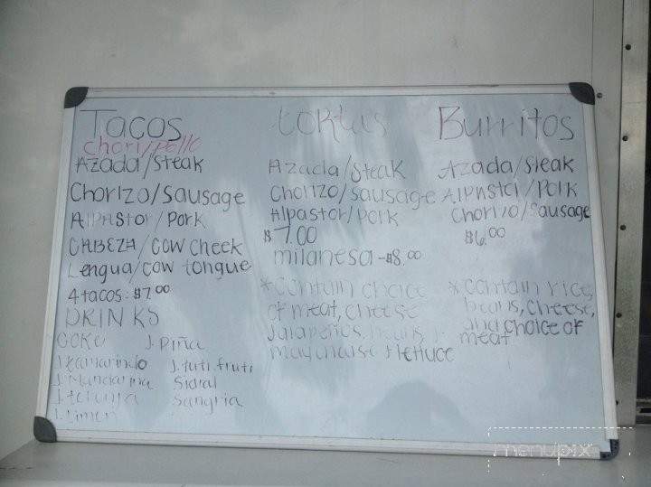 Sultepec - Mooresville, NC menu_pic
