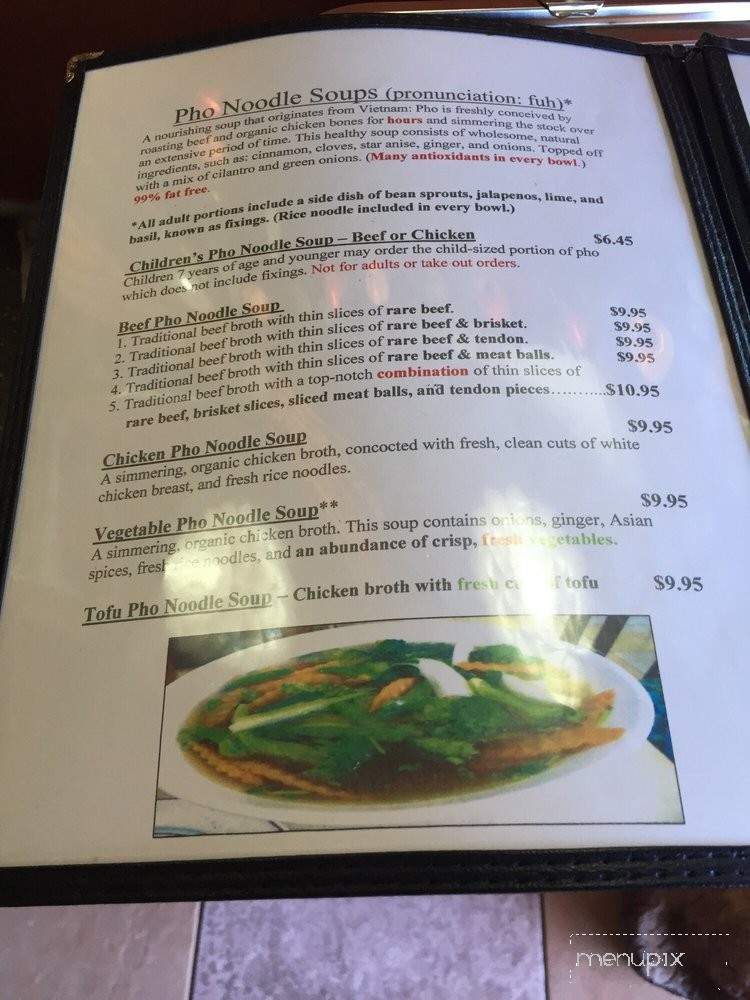 Simmering Pho Cafe - Morgan Hill, CA menu_pic
