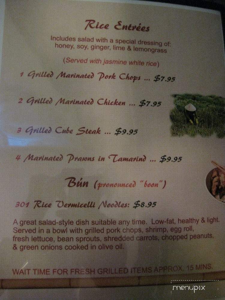 Simmering Pho Cafe - Morgan Hill, CA menu_pic