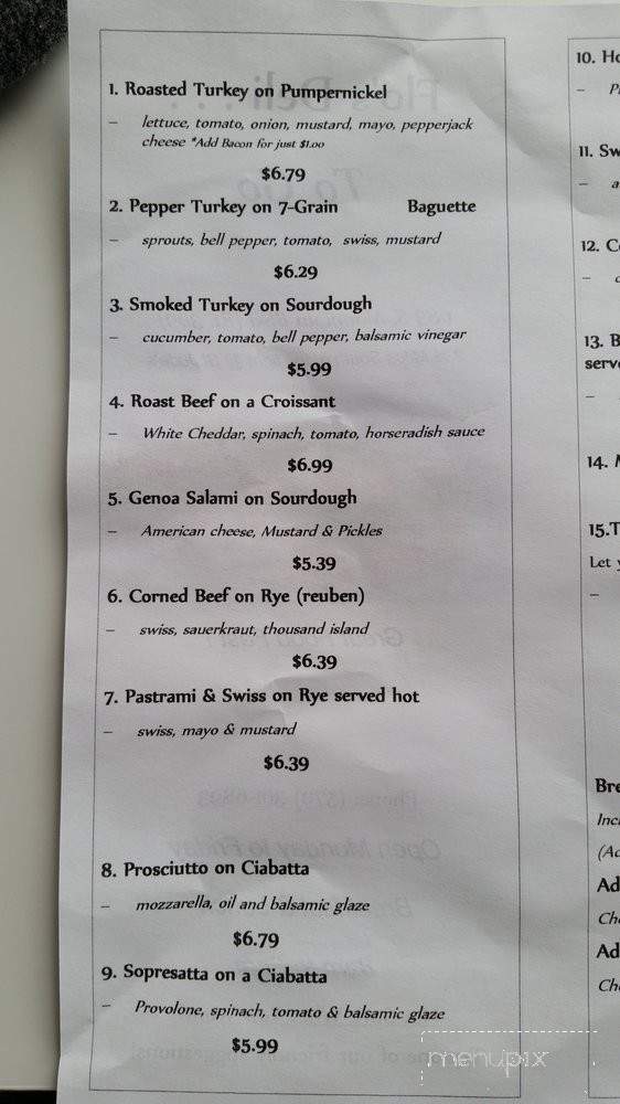 Flo's Deli - Mountain Top, PA menu_pic