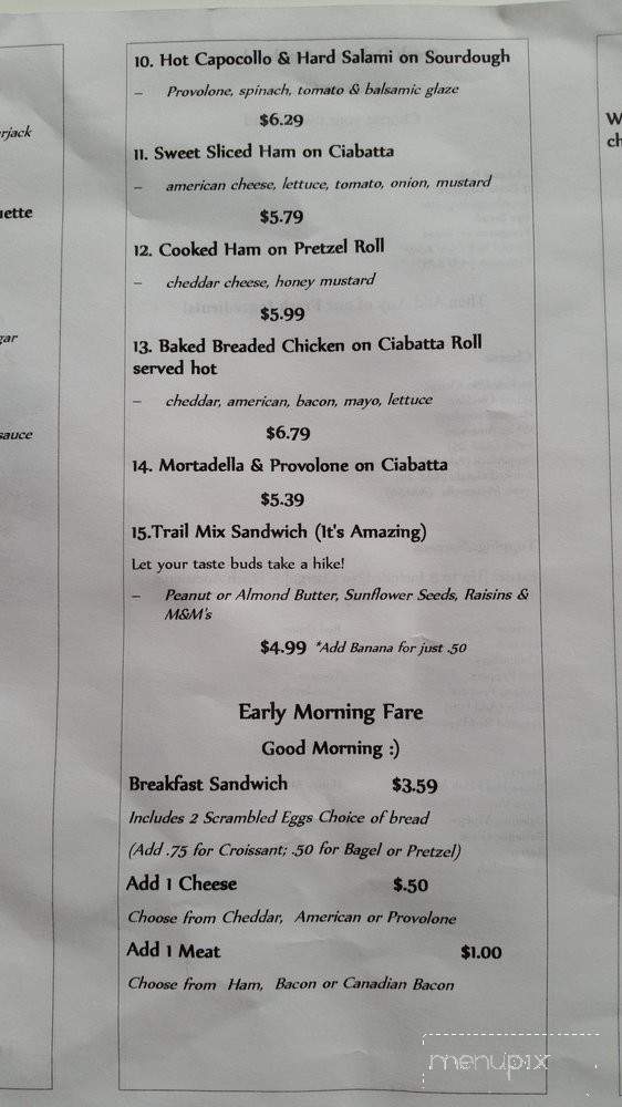 Flo's Deli - Mountain Top, PA menu_pic
