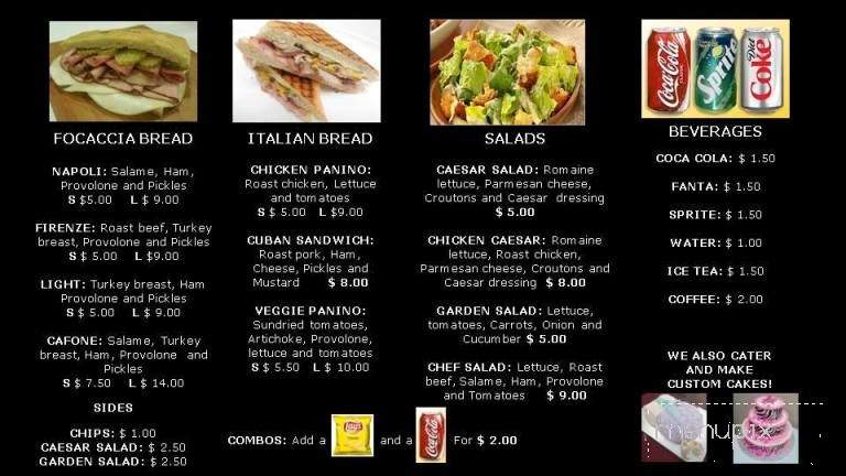 Sposito's - Murrieta, CA menu_pic