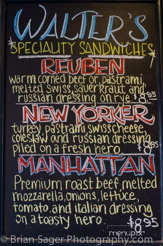 Walter's Deli - Nantucket, MA menu_pic