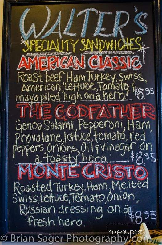 Walter's Deli - Nantucket, MA menu_pic