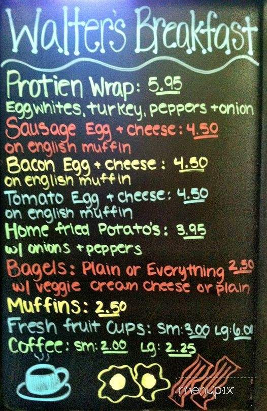 Walter's Deli - Nantucket, MA menu_pic