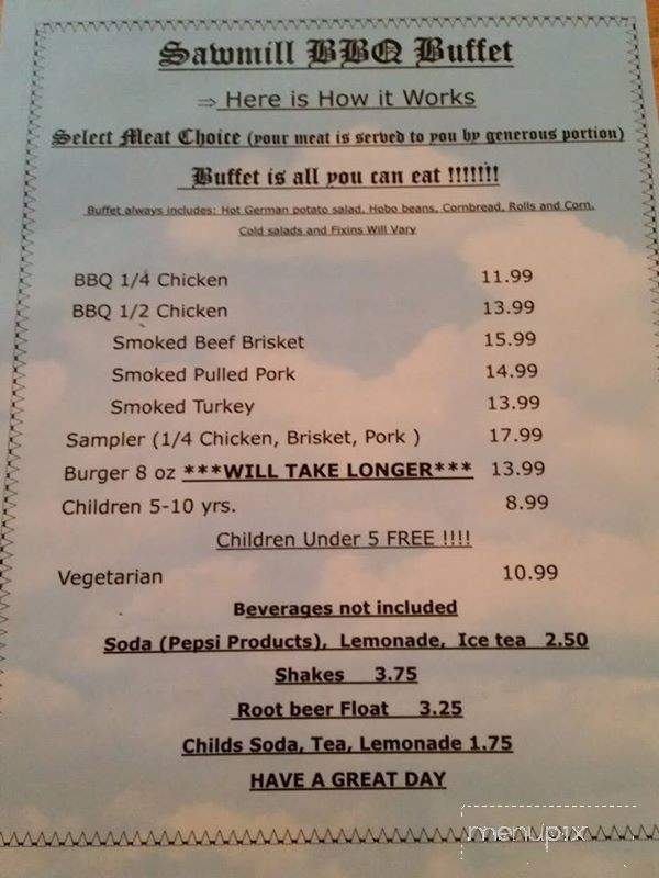 Sawmill - Naples, NY menu_pic