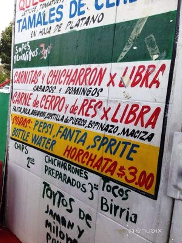 Carniceria Y Taqueria Don Juan - Nashville, TN menu_pic