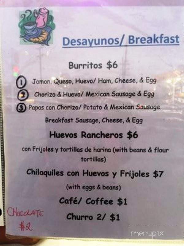 Mr. Sombrero's Foodtruck - Nashville, TN menu_pic