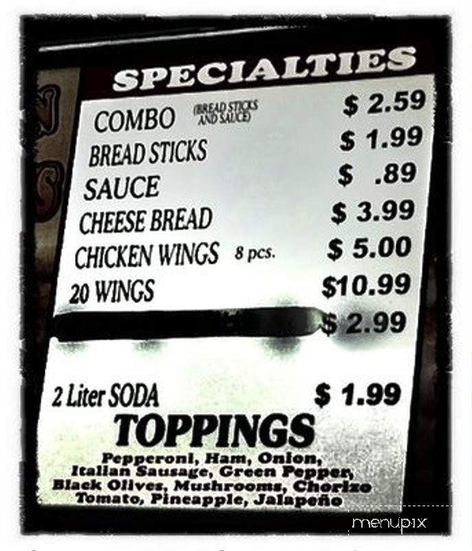 Zappy Pizza - National City, CA menu_pic