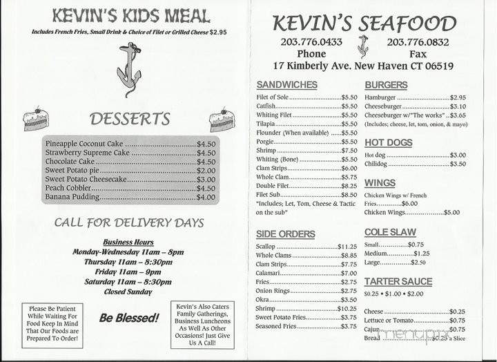 /380341209/Kevin-s-Seafood-New-Haven-CT - New Haven, CT