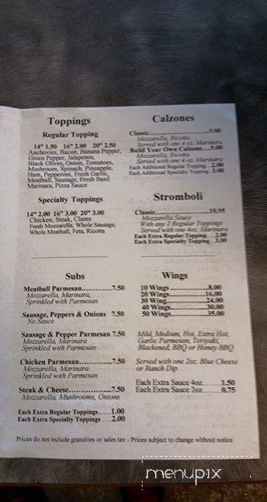 Just Good Pizza - New Port Richey, FL menu_pic