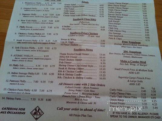 Philly Chesesteak Factory - New Rochelle, NY menu_pic