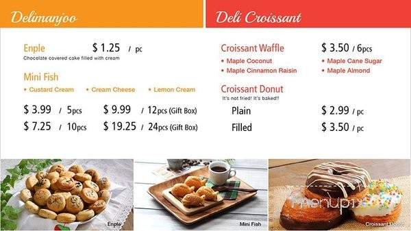 Delimanjoo Bakery Near Penn Station - New York, NY menu_pic