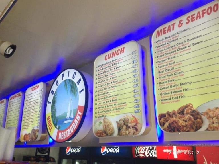 Tropical Grill Restaurant - New York, NY menu_pic