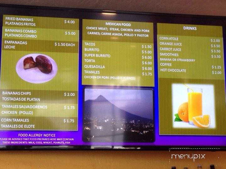 Pupuseria Y Taqueria Rosita - Newark, CA menu_pic