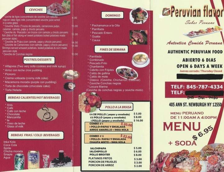 Peruvian Flavor - Newburgh, NY menu_pic