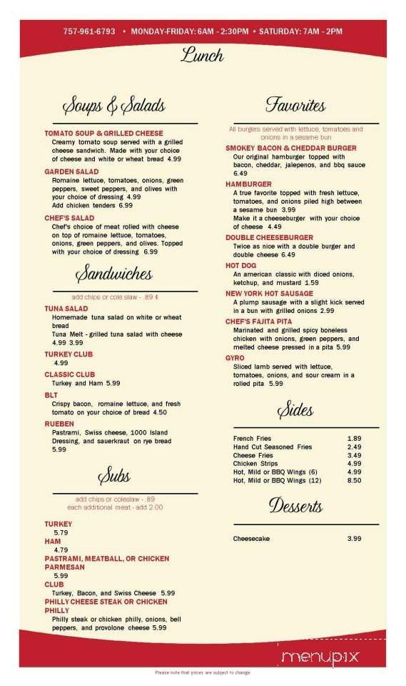 Skillets - Norfolk, VA menu_pic