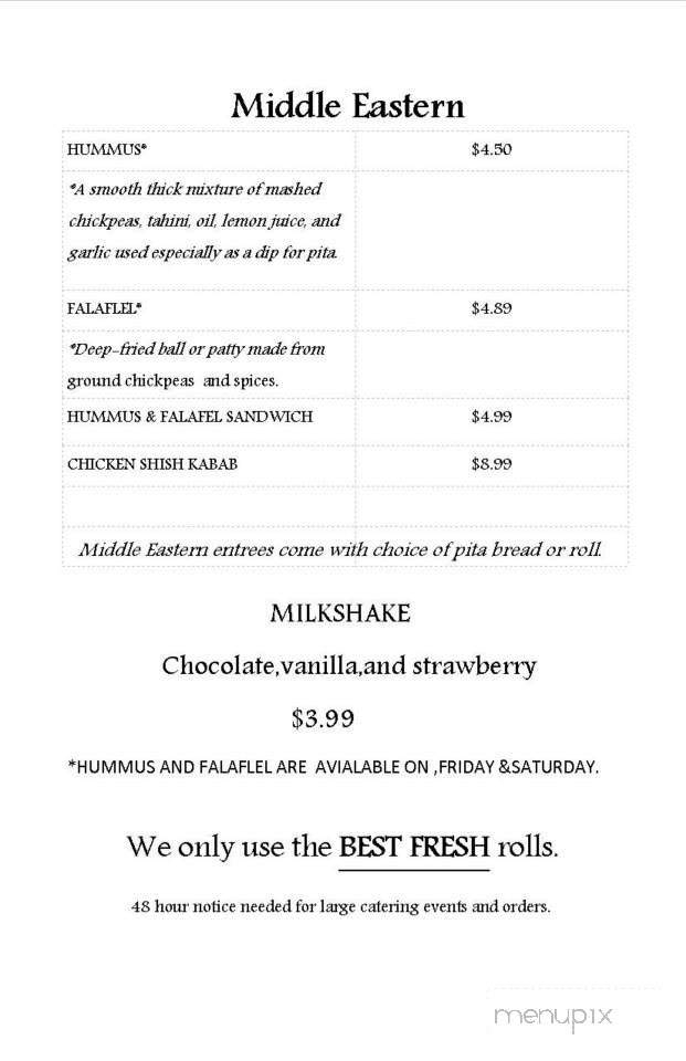 Moe's Market - Norristown, PA menu_pic