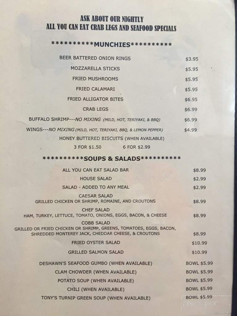 Deshawn's Seafood & Chicken - North Augusta, SC menu_pic