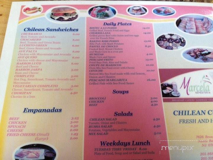 Marcela Reposteria - North Bergen, NJ menu_pic