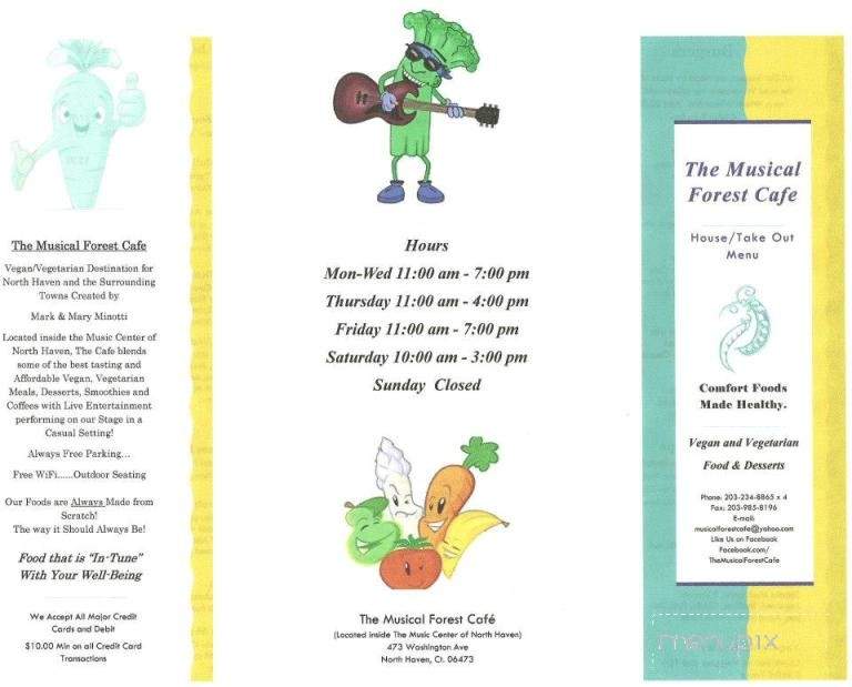 Musical Forest Cafe - North Haven, CT menu_pic