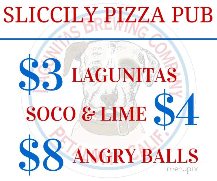 Sliccily Pizza Pub - North Riverside, IL menu_pic