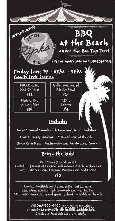 Ripka's Beach Cafe - Norwalk, CT menu_pic