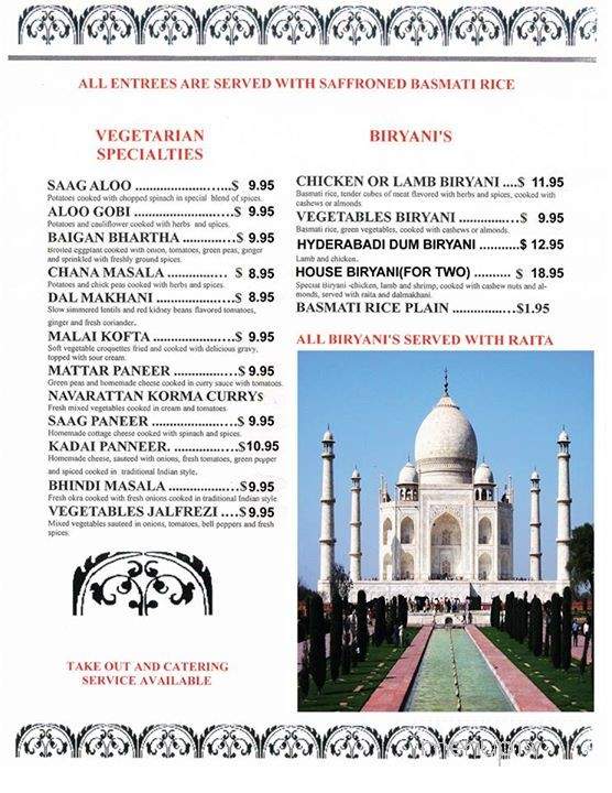 India Grill & Mild Curry - Norwich, CT menu_pic