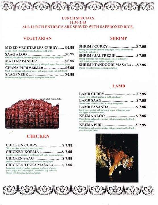 India Grill & Mild Curry - Norwich, CT menu_pic