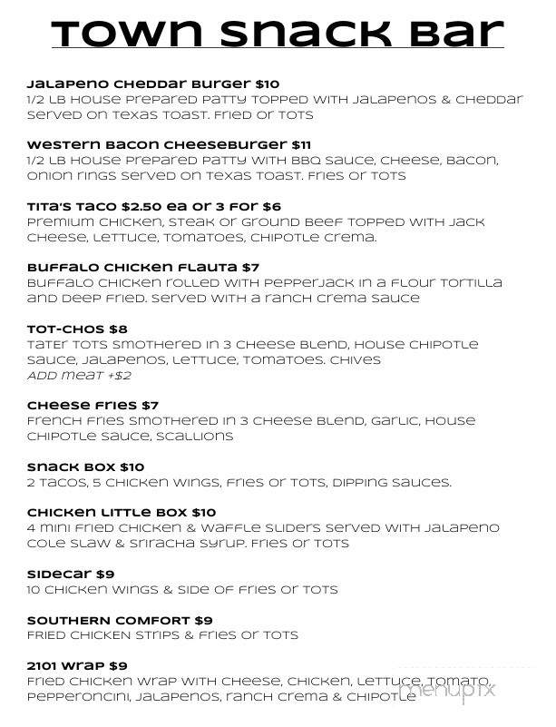Snack Bar - Oakland, CA menu_pic