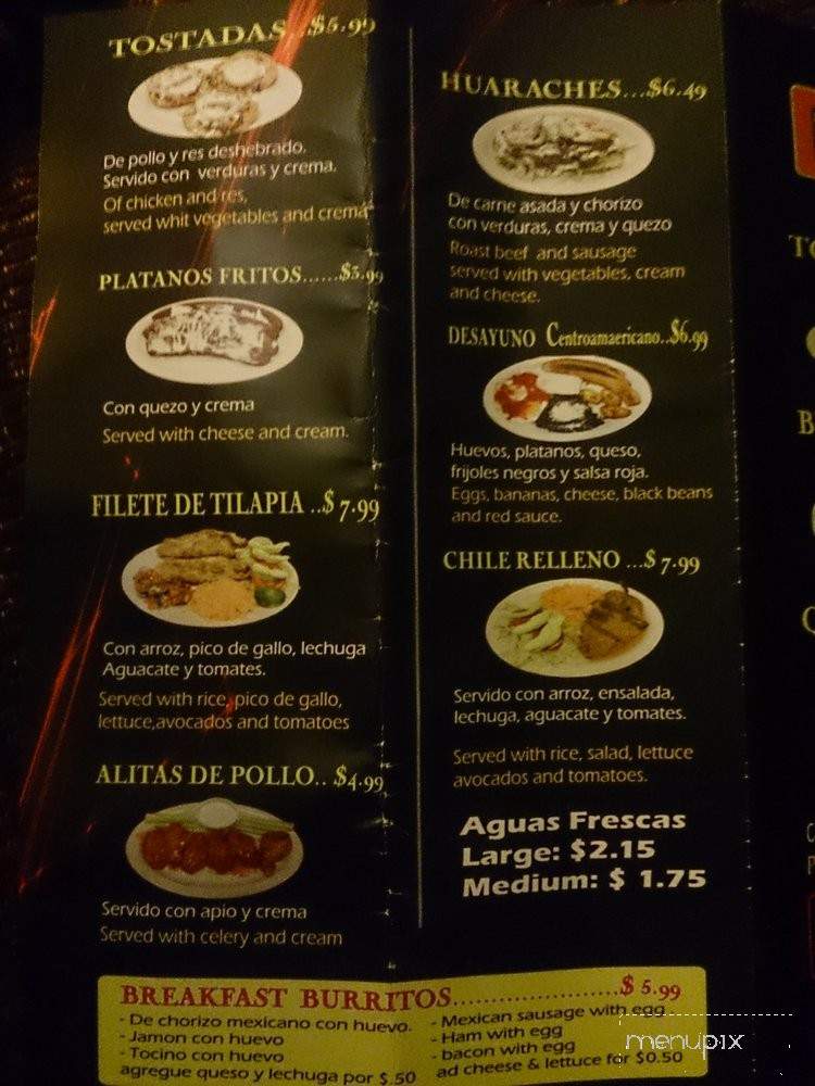 El Panzote - Olathe, KS menu_pic