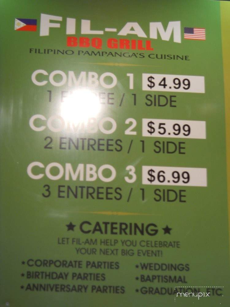 Fil-Am BBQ Grill - Orange, CA menu_pic