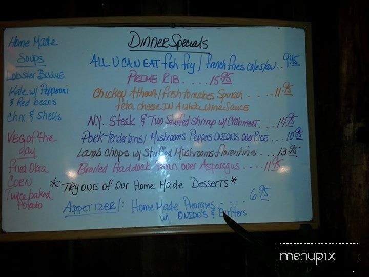 Heritage House Family Restaurant - Orangeville, PA menu_pic