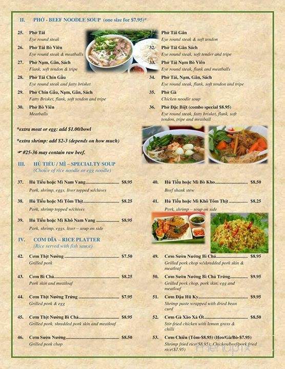 Pho & Roll - Orlando, FL menu_pic