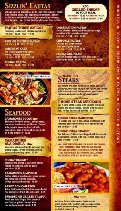 Mi Casa Mexican Restaurant - Ossian, IN menu_pic