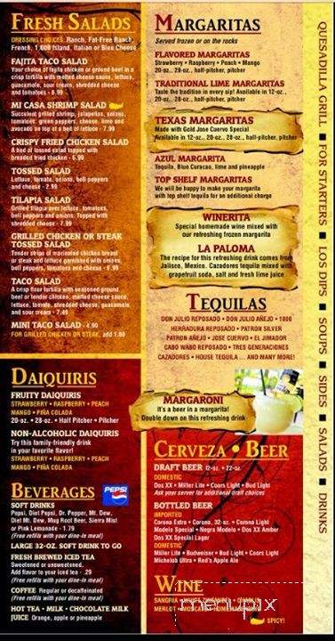 Mi Casa Mexican Restaurant - Ossian, IN menu_pic
