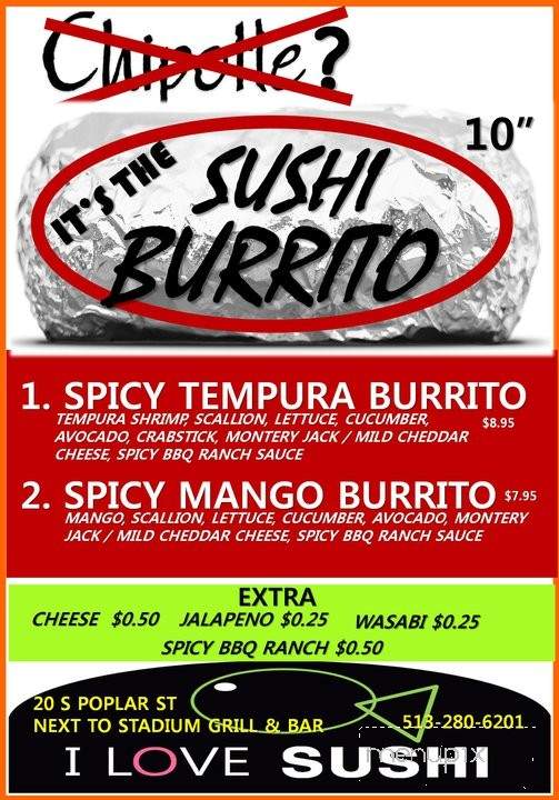 I Love Sushi - Oxford, OH menu_pic